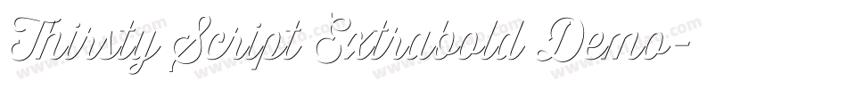 Thirsty Script Extrabold Demo字体转换